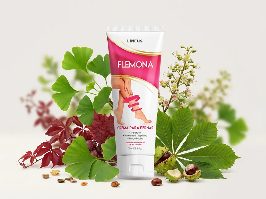 Hojas y extractos botánicos que inspiran la fórmula de la crema